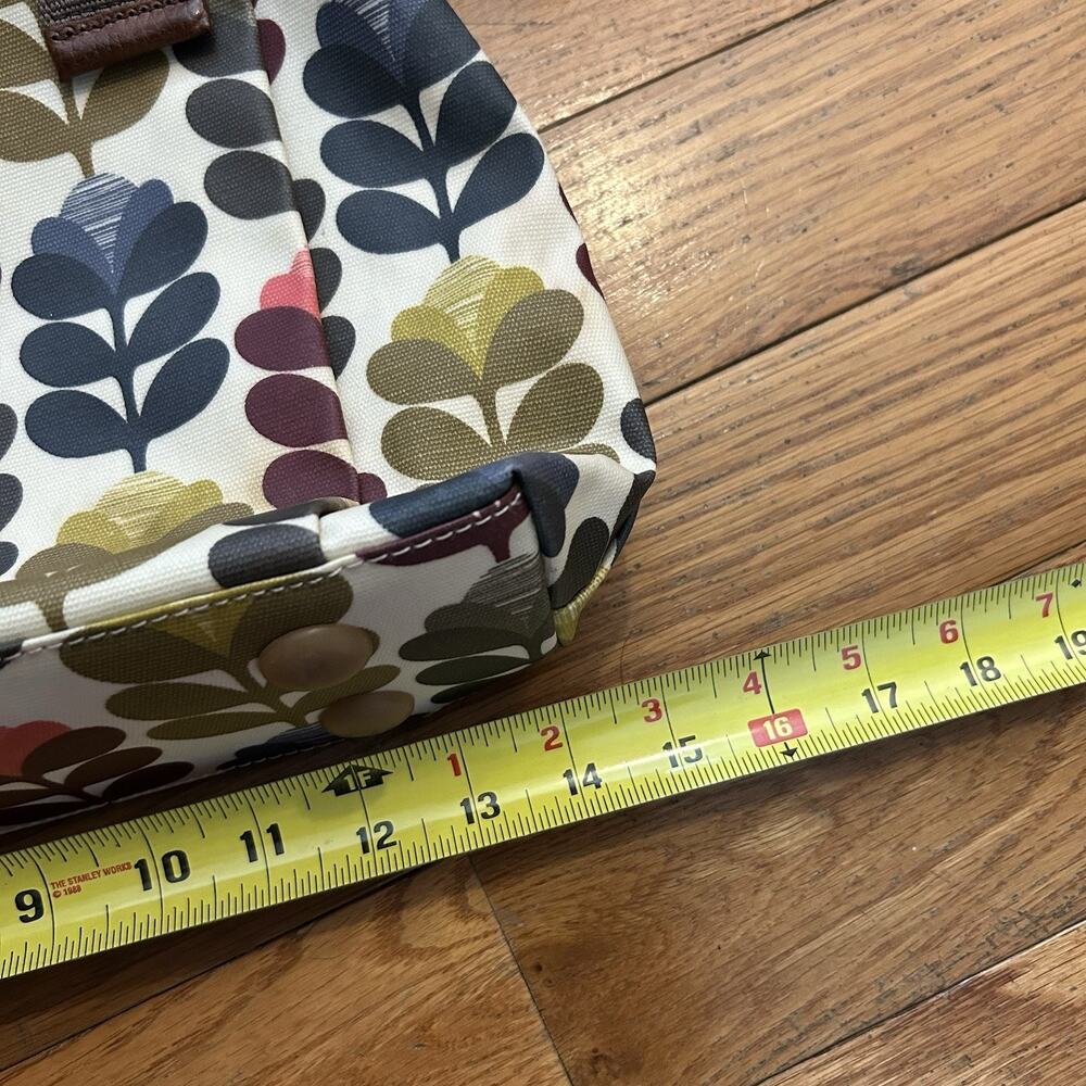 Orla Kiely Etc Floral Stem Print Laminate Canvas Shoulder Purse Bag - Picture 5 of 6